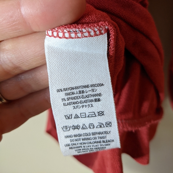 Free People Sahara Sun Burnt Orange Top size medium - Picture 3 of 6